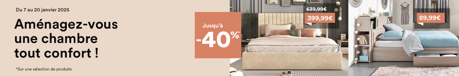 Aménagez-vous une chambre tout confort