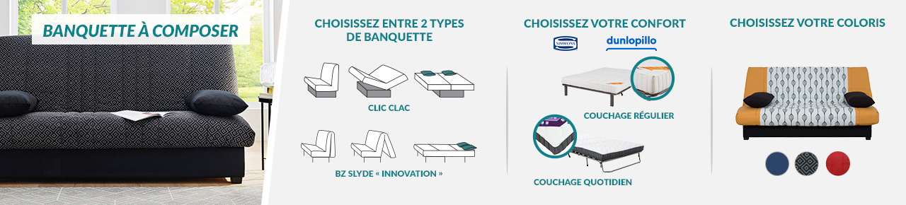 Banquette à composer