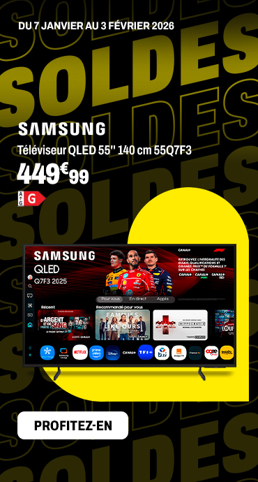  Téléviseur QLED 55'' 140 cm SAMSUNG 55Q7F3