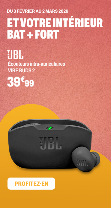 JBL Ecouteurs intra-auriculaires VIBE BUDS 2 Noir