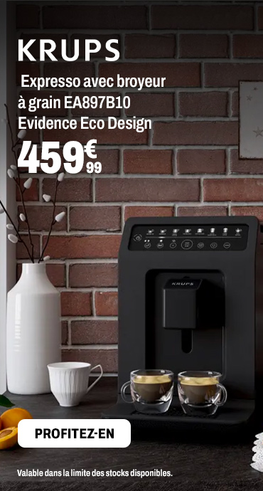KRUPS Expresso avec broyeur à grain EA897B10 Evidence Eco Design