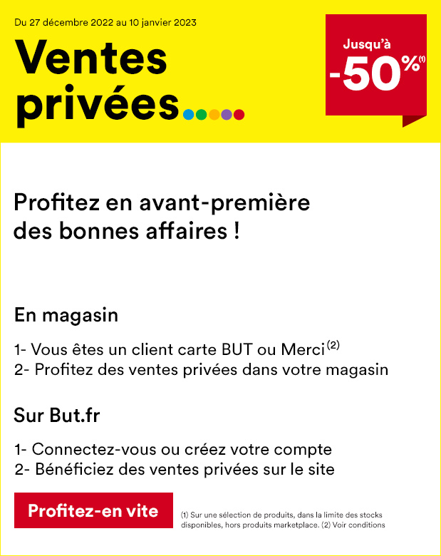 Ventes privées jusqu'à -50%
