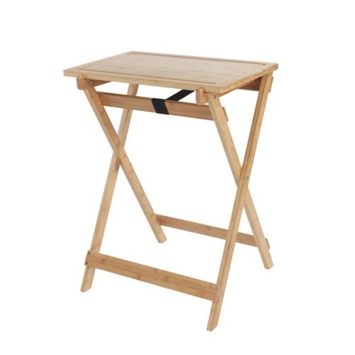 Table Pliante Avec Planche À Découper Wenko Lugo Bois