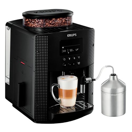 Expresso Broyeur Full Auto Noir Avec Mousseur À Lait 15 bars - EA8160