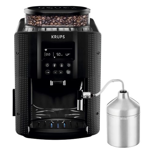 Expresso Broyeur Full Auto Noir Avec Mousseur À Lait 15 bars - EA8160