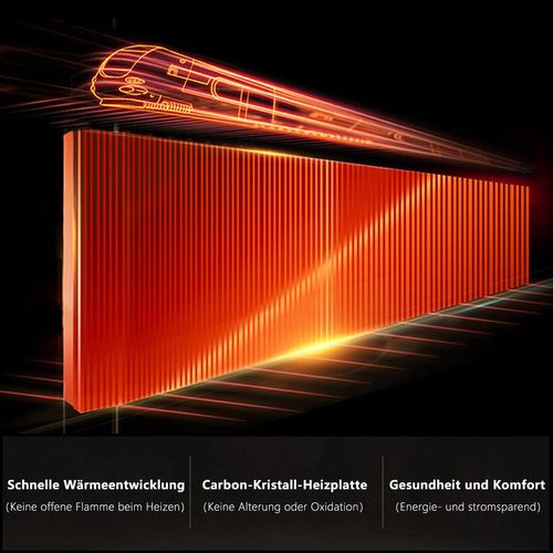 Radiateur Chauffage Infrarouge Avec Thermostat 450w Montage Mural Chauffage Infrarouge