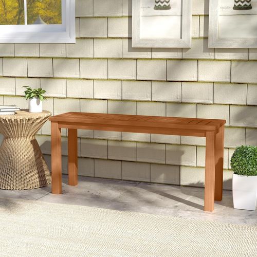 Banc De Jardin, Banc Bois Extérieur, 2 Places, 100 X 30 X 47 Cm, Charge 150 Kg, Siège à Lattes