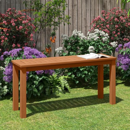 Banc De Jardin, Banc Bois Extérieur, 2 Places, 100 X 30 X 47 Cm, Charge 150 Kg, Siège à Lattes