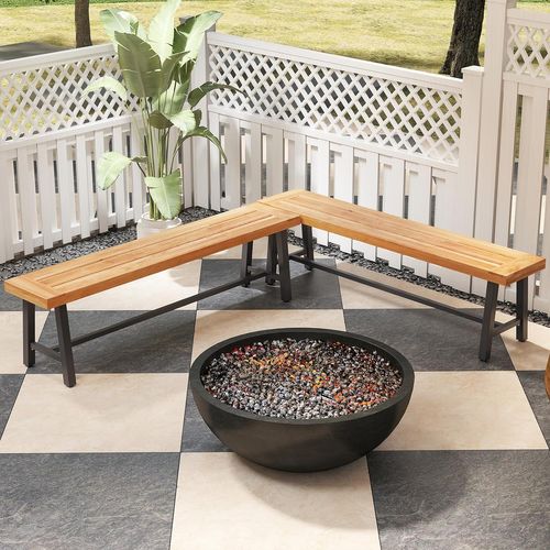 Banc Exterieur Jardin 160 X 32 X 45 Cm, 3 Places Banc De Jardin, Capacité 360 Kg, (160 Cm,1)