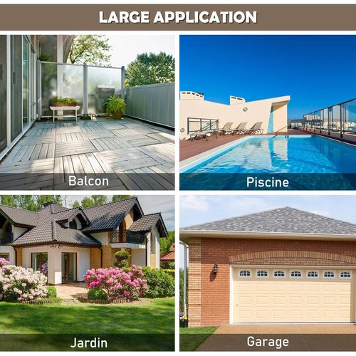 Coffre De Rangement Extérieure En Rotin 335l, Boîte De Rangement, 115x60x65cm (noir)