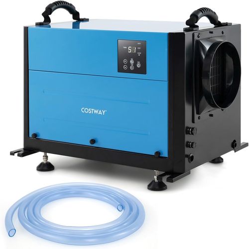 Déshumidificateur Professionnel Industriel Avec 3 Modes Minuterie 24 H Tuyau (58,5 L/jour,bleu)