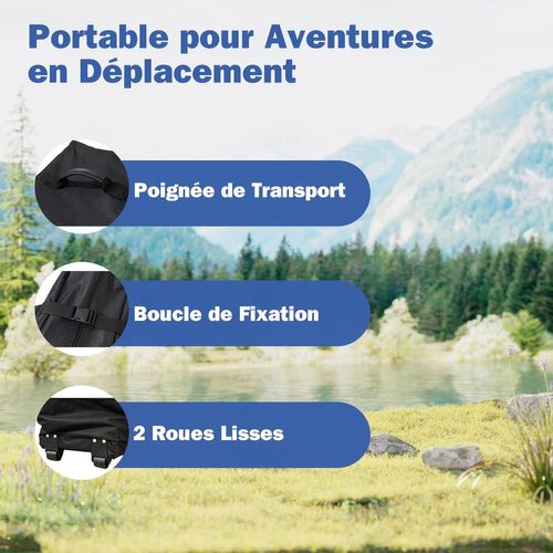 Tonnelle De Jardin Instantanée 300 X 445 Cm, Trous De Drainage, 4 Cordes 8 Piquets (bleu)