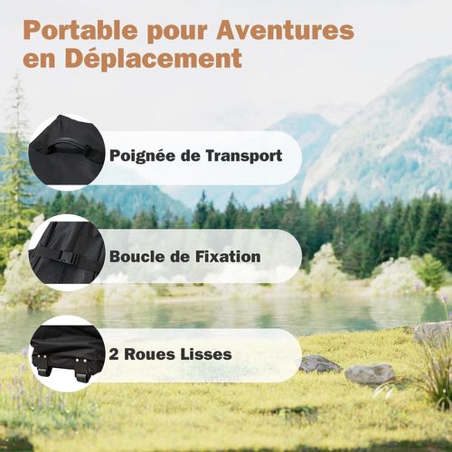 Tonnelle De Jardin Instantanée 300 X 445 Cm, Tente Avec Trous De Drainage Sac，blanc