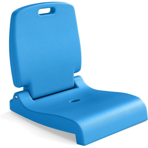 Chaise De Bord De Piscine Avec Poignée, Chaise Pliante En Pe, 56 X 47 X 52 Cm (bleu)