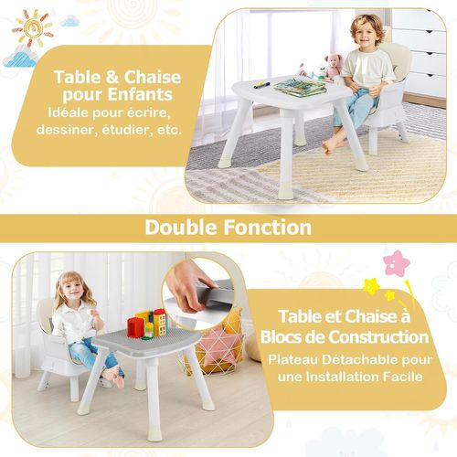 6 En 1 Chaise Haute Bébé Evolutive Avec Plateau Amovible, Chaise D'alimentation,charge 25kg(beige)