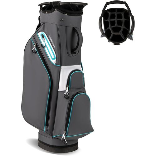 Sac De Golf Avec 14 Compartiments Sur Le Dessus, Sac De Rangement Portable Pour Club De Golf