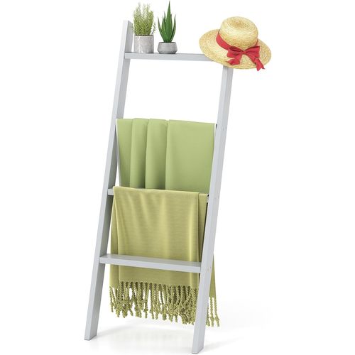 Porte-serviettes 4 Niveaux, Étagère En Bois Pour Présentation Et Rangement (gris)