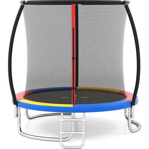 Trampoline Exterieur Enfant Adulte Ø244 Cm, Cadre En Acier Galvanisé Antirouille (coloré)