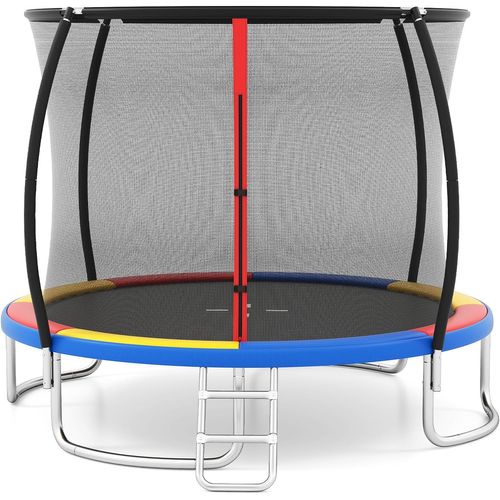 Trampoline Exterieur Enfant Adulte Ø305 Cm, Cadre En Acier Galvanisé Antirouille (coloré)
