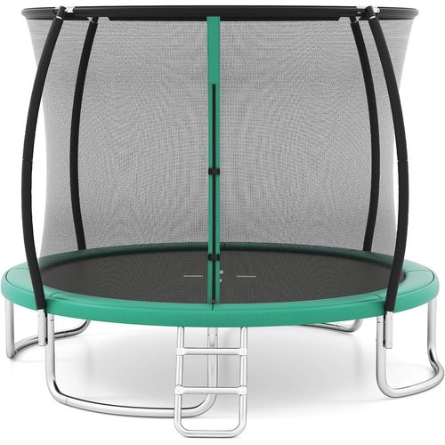 Trampoline Exterieur Enfant Adulte Ø305 Cm, Cadre En Acier Galvanisé Antirouille (vert)