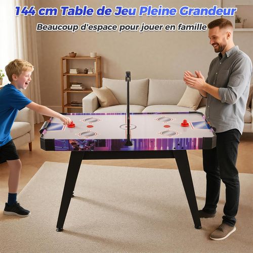 Table De à Air Avec Marqueur Électronique LED Et Ventilateur 12v, 144cm Avec 2 Palets
