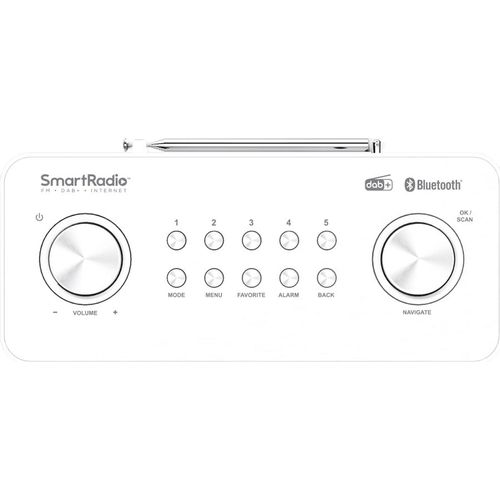 Radio Portable Numérique Blanc DAB+ Cr-st100s