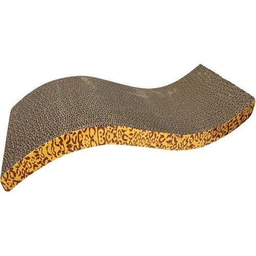 Griffoir Pour Chat - Catit - Avec Herbe à Chat - Forme Ondulée - Motifs Léopard