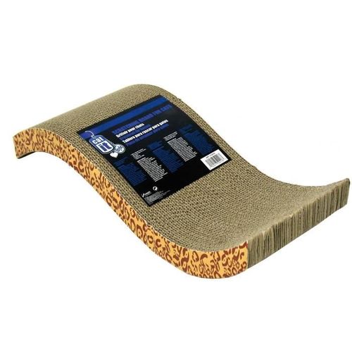 Griffoir Pour Chat - Catit - Avec Herbe à Chat - Forme Ondulée - Motifs Léopard