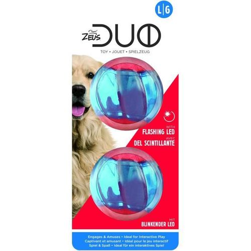 Duo Ball, 6,3cm Avec LED, 2pc