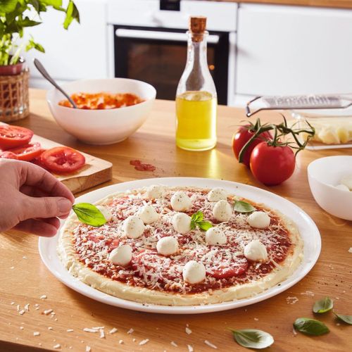 Assiette à Pizza Blanche 32,3 Cm