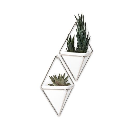 Lot De 2 Vases Muraux Trigg Chromé