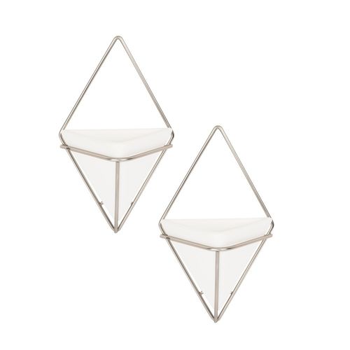 Lot De 2 Vases Muraux Trigg Chromé