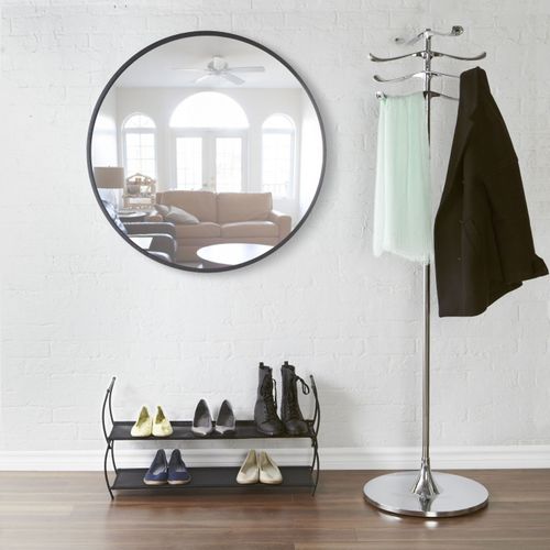 Miroir Rond 94 Cm Hub Noir