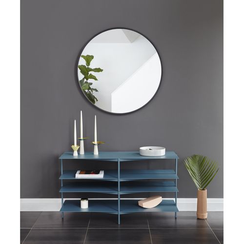 Miroir Rond 94 Cm Hub Noir