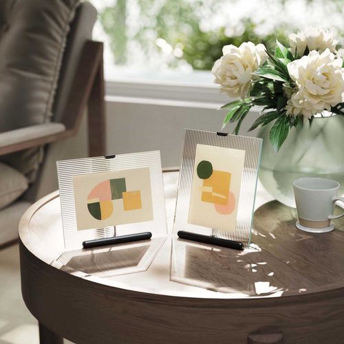 Cadre Photo En Zinc Et Verre Flute Pour Photo 13 X 18 Cm
