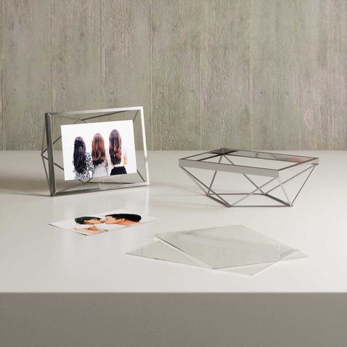 Cadre Photo Fil En Métal 10 X 15 Cm Chrome