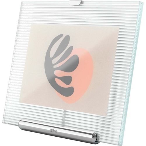 Cadre Photo En Verre Strié Flute Chrome