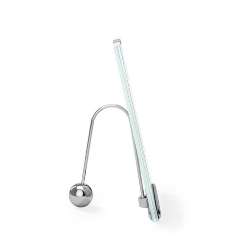 Cadre Photo En Verre Strié Flute Chrome