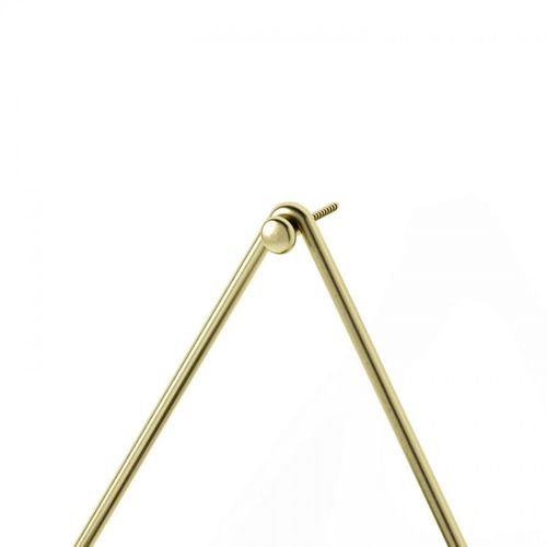 Lot De 2 Vases Muraux Trigg Doré