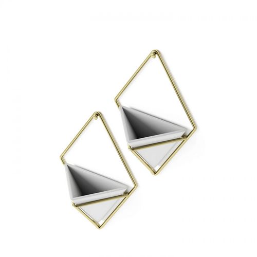 Lot De 2 Vases Muraux Trigg Doré