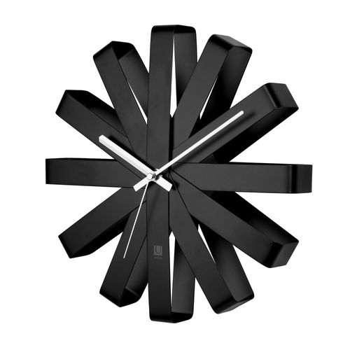 Horloge Ribbon Small D30,5cm Noir
