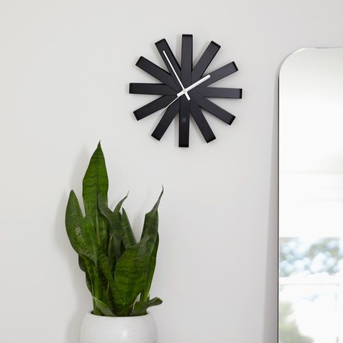 Horloge Ribbon Small D30,5cm Noir