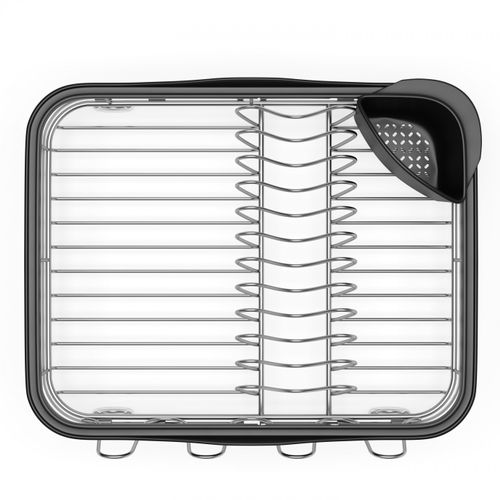 Egouttoir à Vaisselle Sinkin Chrome Et Noir