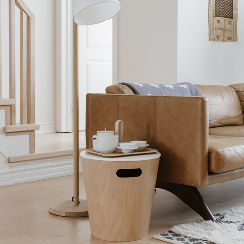 Tabouret De Rangement Woodrow Naturel