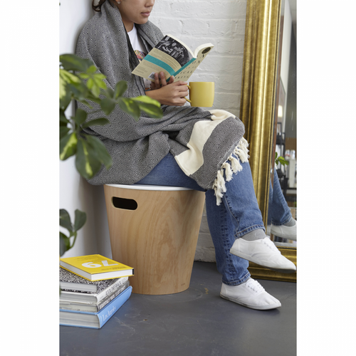 Tabouret De Rangement Woodrow Naturel