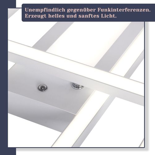 Plafonnier LED Salon 50w 3000k - 6500k Dimmable Plafonnier Avec Télécommande Moderne Couloir