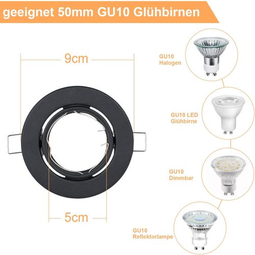 Spot à Encastrer LED 12 Avec Douille Gu10 30° Spot LED Halogène