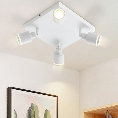 Spot De Plafond 4 Flammes Orientable Plafonnier De Cuisine Pour Bureau Chambre à Coucher