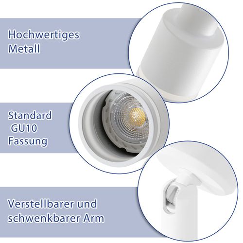 Spot De Plafond 4 Flammes Orientable Plafonnier De Cuisine Pour Bureau Chambre à Coucher