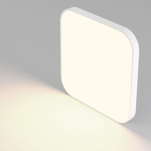 Plafonnier LED Ip44 27cm 4000k 19w Plat Carré Pour Chambre Salle De Bain Couloir Cuisine